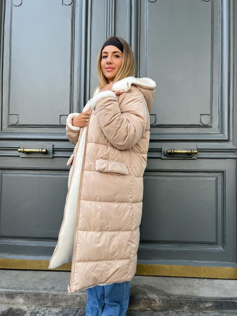 Reversible Long Puffer Jacket